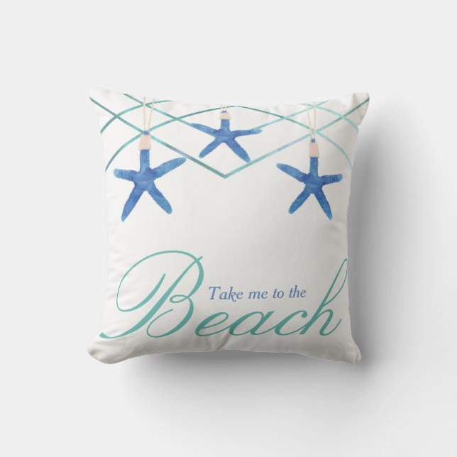 Coussin 3 Starfish & lignes modernes Elégante plage tropic (Recto)