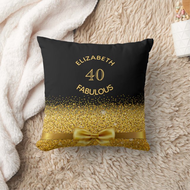 Coussin 40 fabuleux nom d'arc en or noir (Couverture)