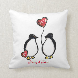 Coussin 40e anniversaire de l'mariage Ruby