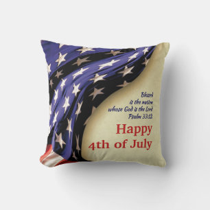 Coussin 4 juillet américain
