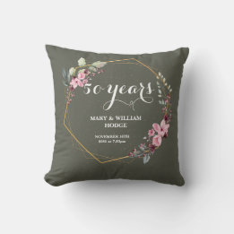 Coussin "50 ans de l'éternité : un anniversaire à retenir"