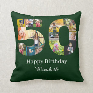 Coussin 50e anniversaire Créez votre propre photo personna