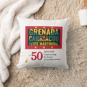 Coussin 50e anniversaire de l'indépendance du GRENADIAN 20