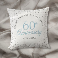 60e anniversaire de diamant Mariage Coeurs Confett