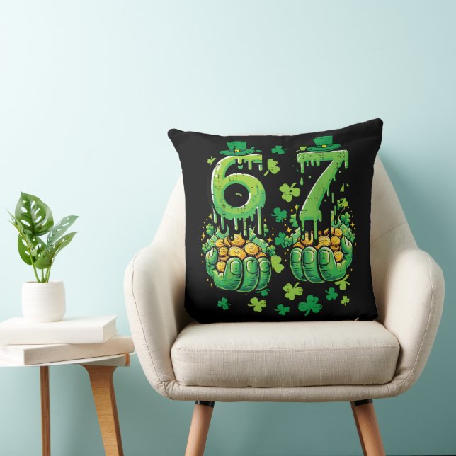 Coussin 6 7 Jour de la Saint-Patrick (Chaise)