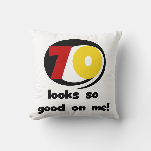 Coussin 70 T-shirts et cadeaux assez bons pour moi (Recto)