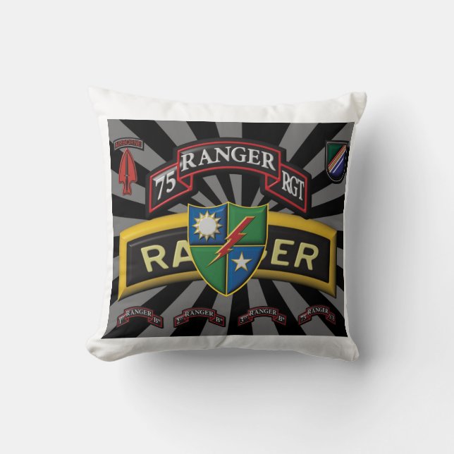 Coussin 75e Régiment de Rangers (Recto)