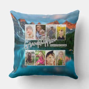 Coussin 8 Photo "Les petits-enfants font la vie grand"