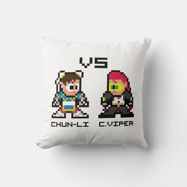 Coussin 8bit Chun-Li CONTRE C.Viper (Recto)