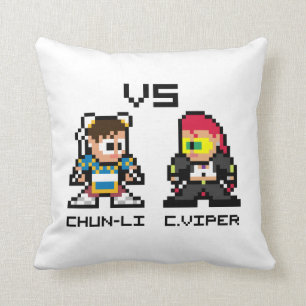 Coussin 8bit Chun-Li CONTRE C.Viper