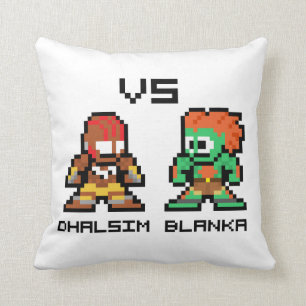 Coussin 8bit Dhalsim CONTRE Blanka