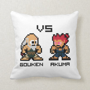 Coussin 8bit Gouken CONTRE Akuma