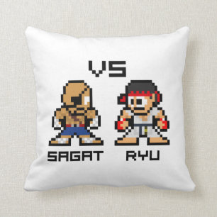 Coussin 8bit Sagat CONTRE Ryu
