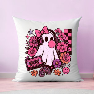 Coussin 90s Bubblegum esthétique Rétro Fille Fantôme Hallo