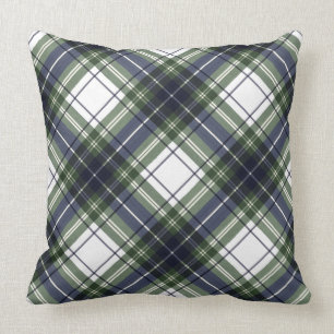 Coussin à aquarelle bleu et vert