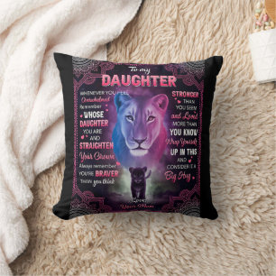 Coussin À chaque fois que vous vous sentez écrasé Lion Mam