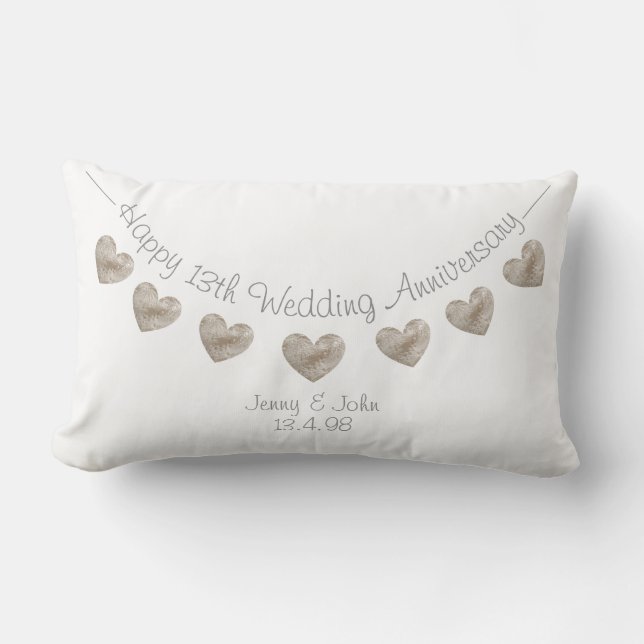 Coussin à entaille mariage anniversaire de la dent (Recto)