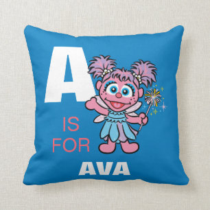 Coussin A est pour Abby Cadabby   Ajoutez votre nom