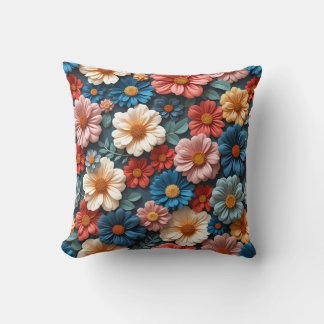 Coussin à fleurs