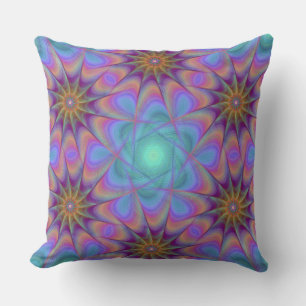 coussin à fleurs étoile