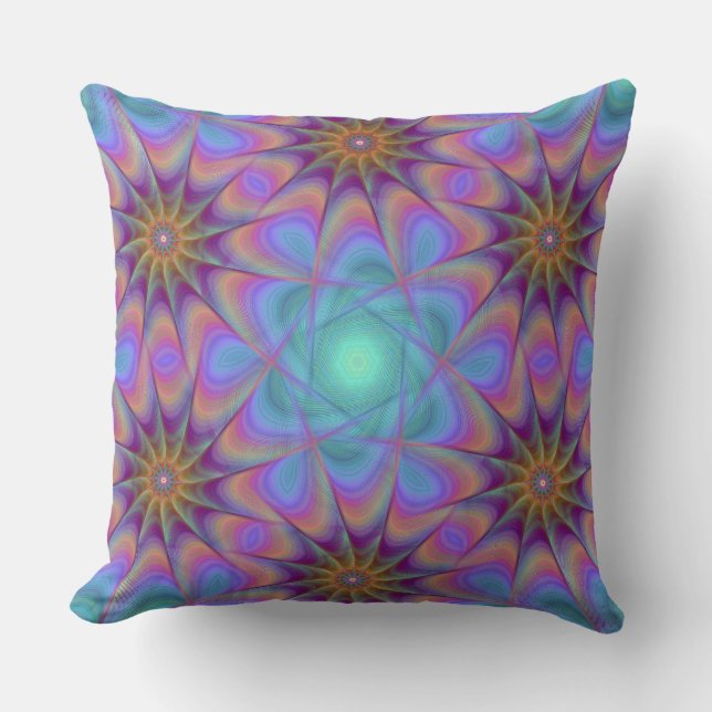 coussin à fleurs étoile (Recto)