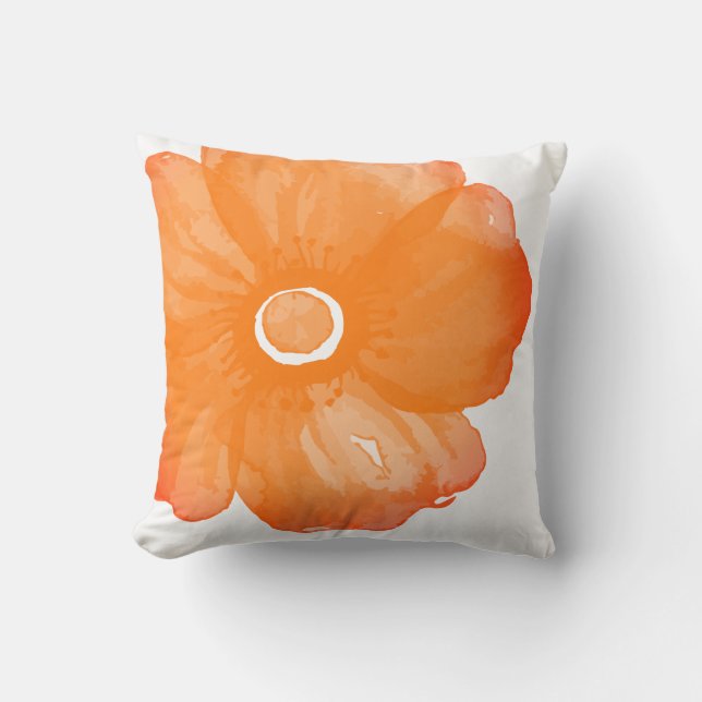 Coussin à fleurs orange (Recto)