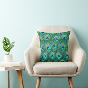 Coussin à lancer Abstrait Peacock