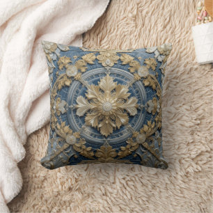 Coussin à lancer bleu impérial 41 x 41 cm