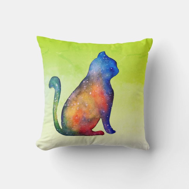 Coussin à lancer de chat 41 cm x 41 cm (Recto)