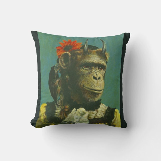 Coussin à lancer de singe Demon (Recto)