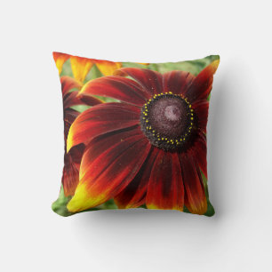 Coussin à lancer photo à fleurs 41 cm x 41 cm