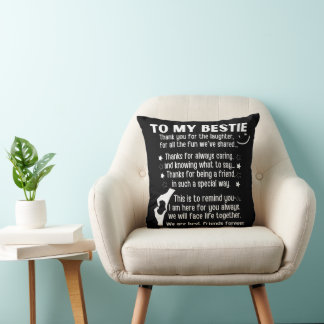 Coussin À ma bestiole, nous sommes les meilleurs amis pour