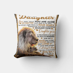 Coussin À Ma Fille, Don D'Anniversaire Fille Fille Fille F