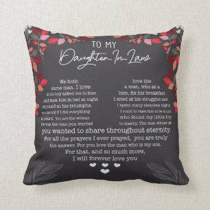 Coussin À ma fille en droit