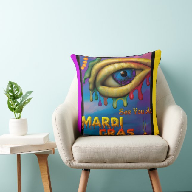 Coussin À Mardi Gras Eye (Chaise)