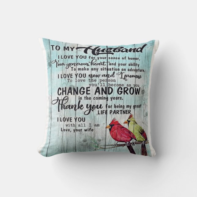 Coussin À mon mari | Cadeau Parfait Pour Mari (Recto)