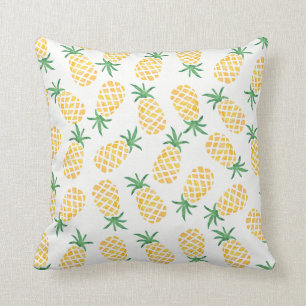 Coussin à motif d'aquarelle d'ananas