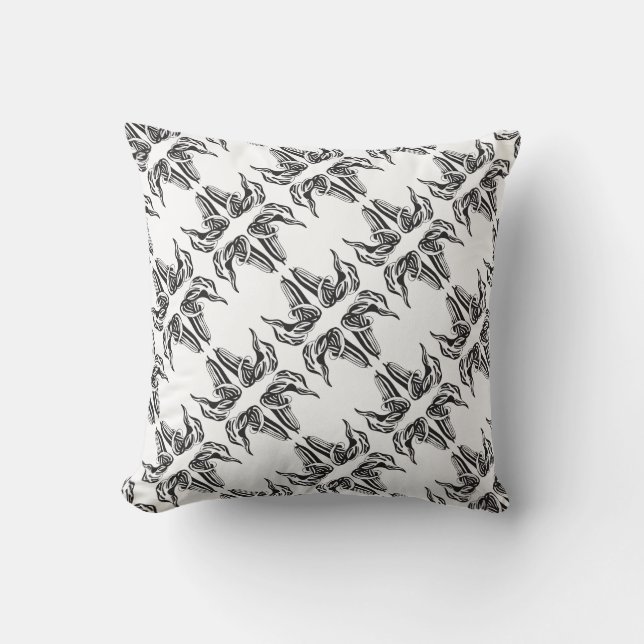 Coussin à motif mono Arum pour lords et dames (Recto)
