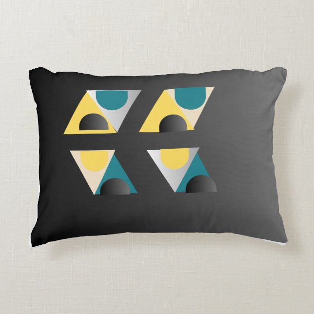 Coussin à motif polyester brossé (Devant)