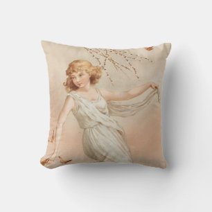 Coussin "À Pâques Joie" - Impression Vintage, L. Prang & C
