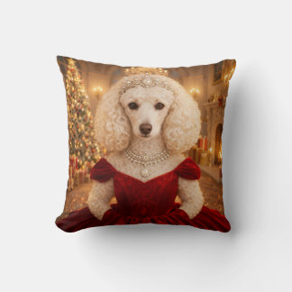 Coussin A Poodle Christmas Holiday