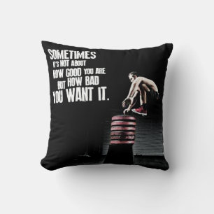 Coussin À quel point vous voulez mauvais - CrossFit Motiva