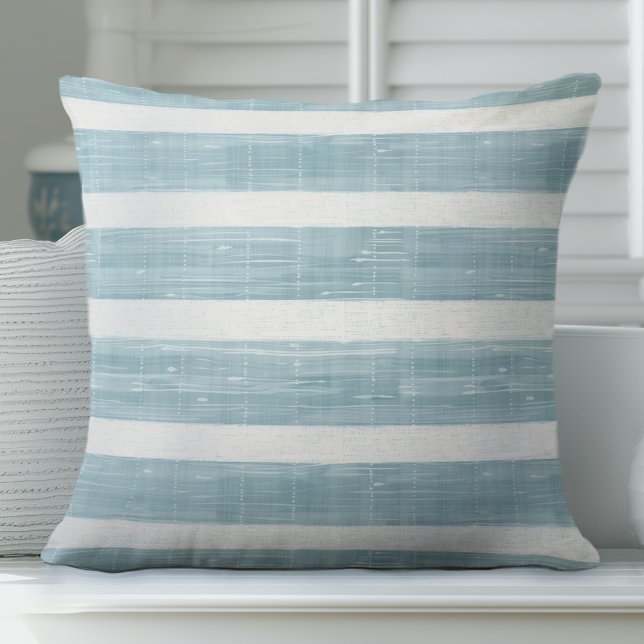 Coussin à rayures Aqua Light (Créateur téléchargé)