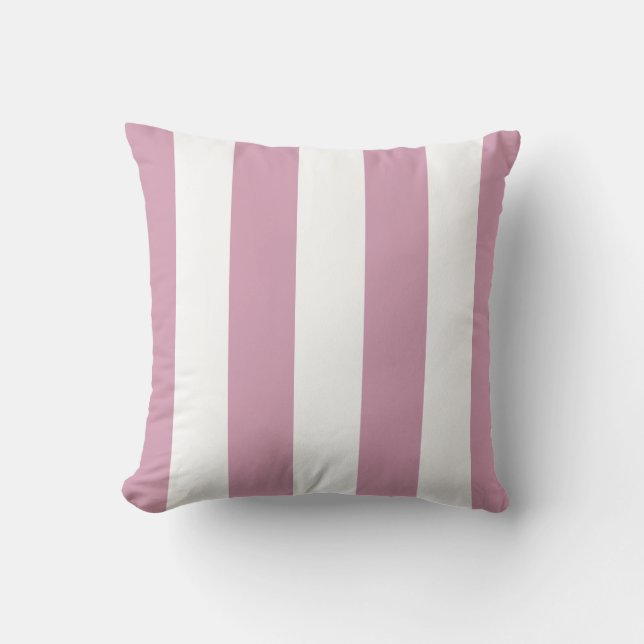 Coussin à rayures violettes et blanches de l'orchi (Recto)