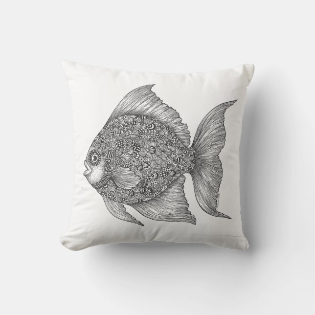 Coussin à thème Ocean Lake Fish (Recto)