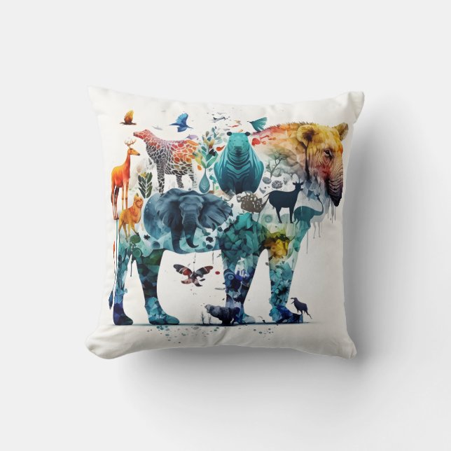 Coussin A wildlife within an animal (Recto)