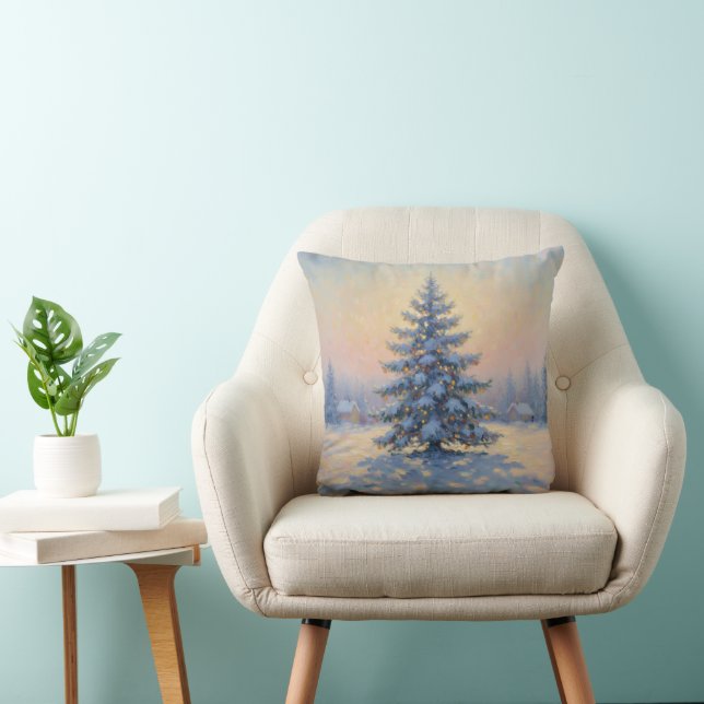 Coussin A wonderful Monet-style Christmas tree (Chaise)