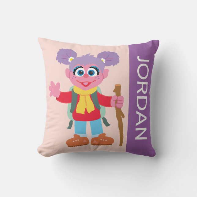 Coussin Abby Cadabby Randonnée | Ajouter Votre Nom (Recto)