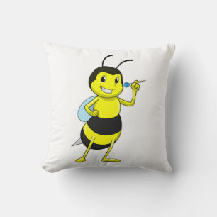 Coussin Abeille aux fléchettes avec tarte