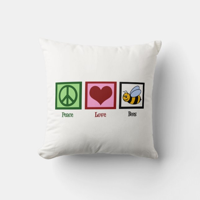 Coussin Abeilles de paix (Recto)